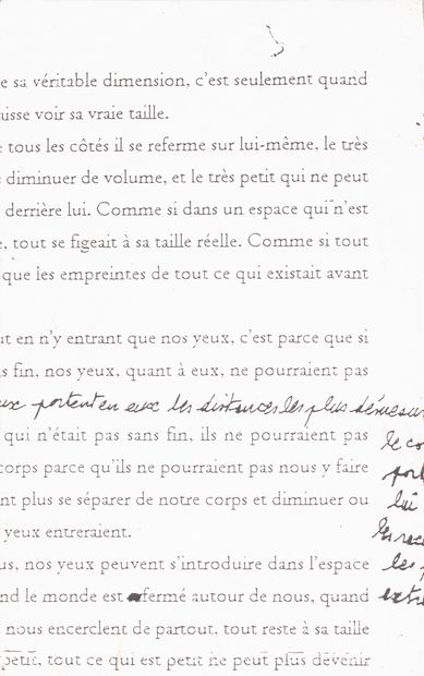 Jean-Luc PARANT (1944-2022) Untitled 2 typewritten...