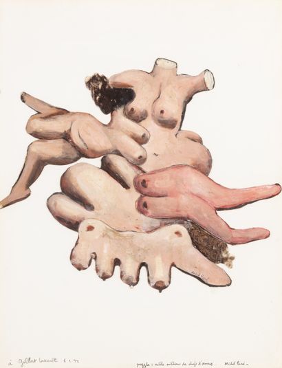 Michel PARRE (1938-1998) Puzzle : mille millions...