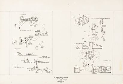 Gianfranco BARUCHELLO (1924-2003) Two pages...