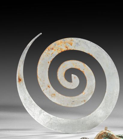 ECOLE MODERNE Chaud Spirale en métal, gravé...