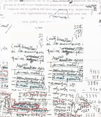 Jean-Luc PARANT (1944-2022) Untitled 2 typewritten...