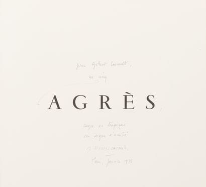 TITUS-CARMEL (Gérard). Agrès. Barcelona,...
