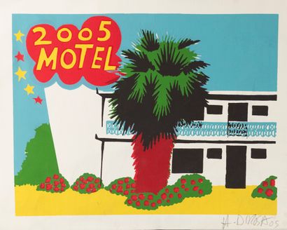 Hervé DI ROSA (b. 1959) 2005 Motel. Greeting...