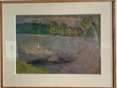 Louis HAYET (1864-1940)
Barques, les bords...