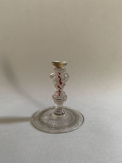 Glass base in colorless glass
19th century...