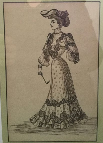 Ecole 1900
Elegant
Two pen-and-ink drawings...
