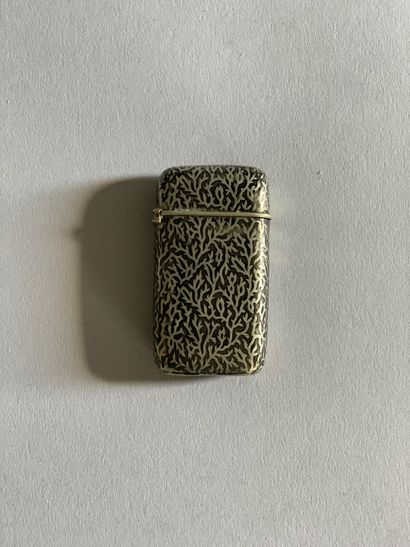 Cigarette case in silver niello 800°/°° with...