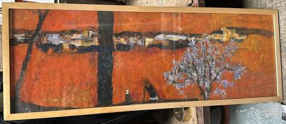 Suzanne MARTIN (née en 1926)
La fenêtre rouge
Huile...