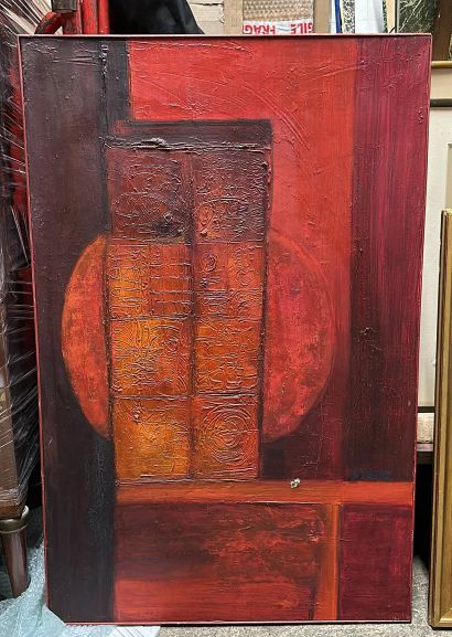 Suzanne MARTIN (née en 1926)
La fenêtre rouge
Huile...