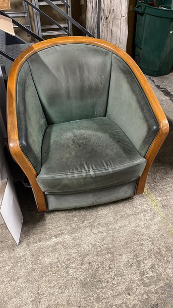 Travail Moderne
Bergère Art Déco en bois...