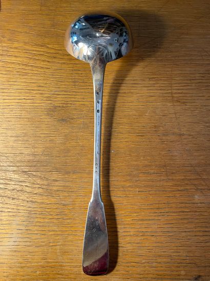 Ladle in 950°/°° silver, single-flat model,...