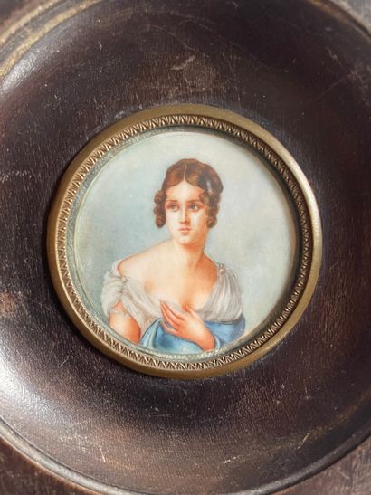 Ecole dans le goût du XIXème siècle
Portrait...