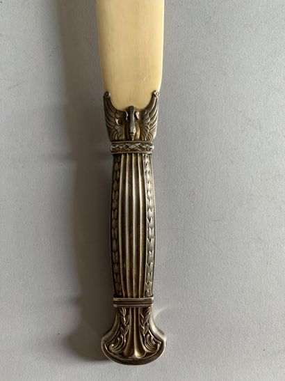 925°/°° silver paper-knife with swan heads
L....