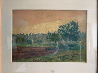 Louis HAYET (1864-1940)
Vue d'un champ, 1895-1898
Huile...