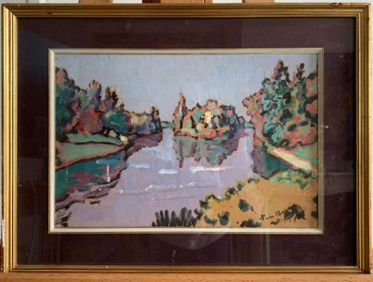 Pierre CHAPUIS (1863-1942)
L'île du lac supérieur,...
