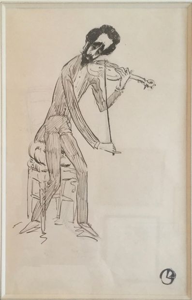 George LACOMBE (1868-1916)
Geloso
Pen drawing,...