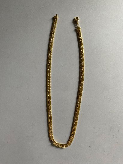 Necklace in 750°/°° gold with pressed gourmet...
