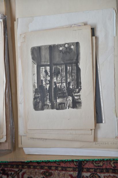 Bernard LAMOTTE (1903-1983)
Café and theater...