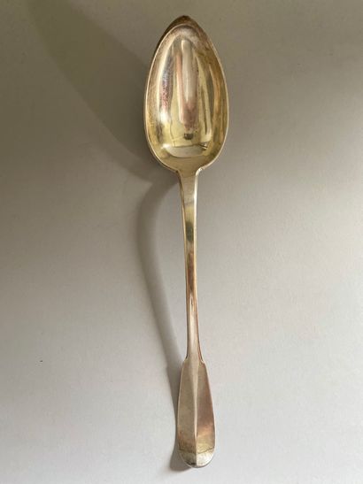 English silver 925°/°° ragout spoon, uni-flat...