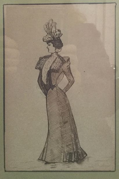 Ecole 1900
Elegant
Two pen-and-ink drawings...