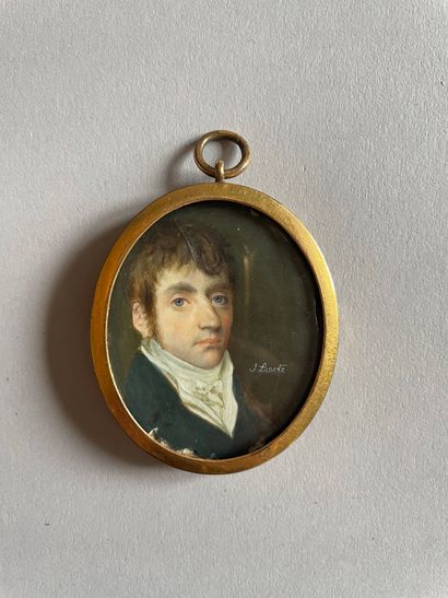 Ecole du XIXème siècle
Portrait d'homme
Miniature...