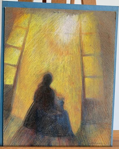 Ecole Moderne
Femme en contre-jour
Pastel...