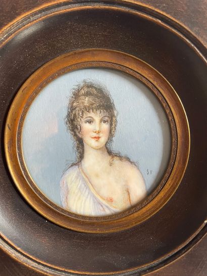 Ecole du XIXème siècle
Portrait de femme...
