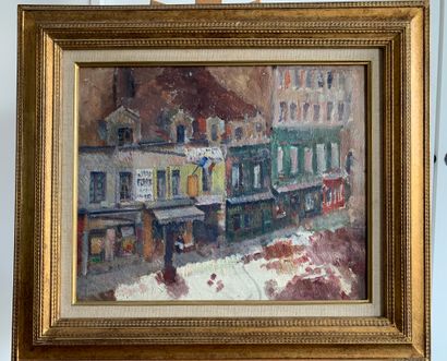 Louis HAYET (1864-1940)
La rue, 1885
Huile...