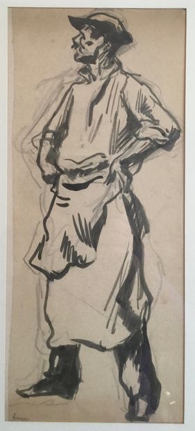 Maximilien LUCE (1858-1941)
Study of a figure
Wash...