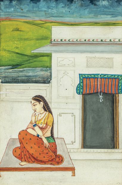 Ensemble de treize miniatures
Inde, XIXe...