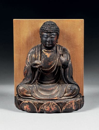 JAPON - Epoque EDO (1603 - 1868), XIXe siècle
Statuette...