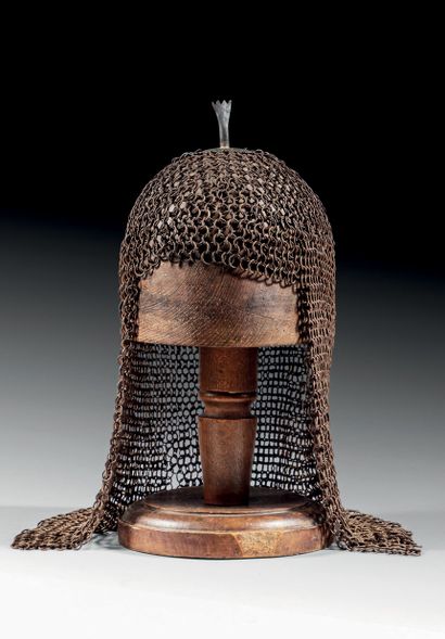 Camail d'un casque Kulah Khud
Inde, XIXe...