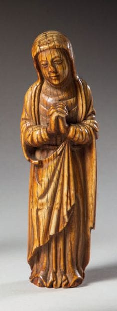 * Virgin of Calvary in ivory carved in the...