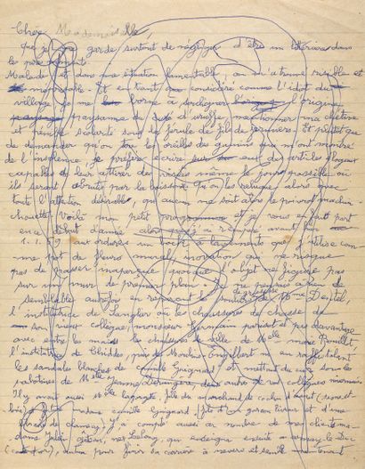 CHAISSAC Gaston.
LETTRE AUTOGRAPHE SIGNÉE...