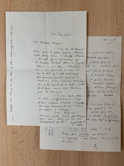 JABÈS Edmond.
L'OBSCURITÉ POTABLE. Paris,...