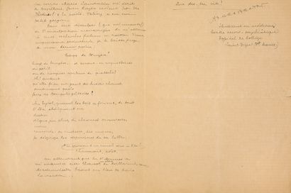 BRETON André.
AUTOGRAPH LETTER SIGNED WITH...