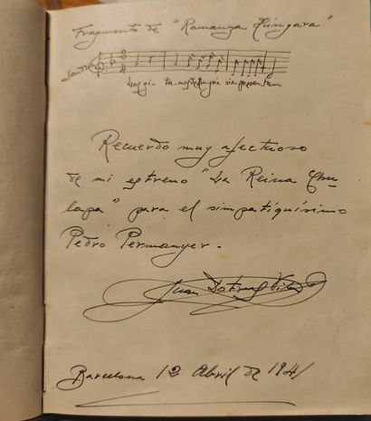 PEDRO PERMANYER'S GUEST BOOK. ORIGINAL DRAWINGS,...