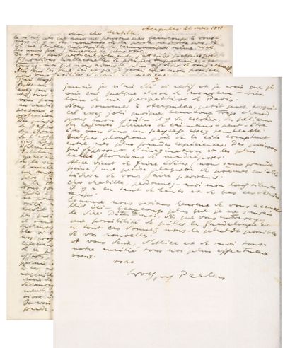 PAALEN Wolfgang.
AUTOGRAPH LETTER SIGNED...