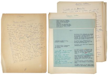 CHAR René.
CLAIRE. MANUSCRIT ET TAPUSCRIT...