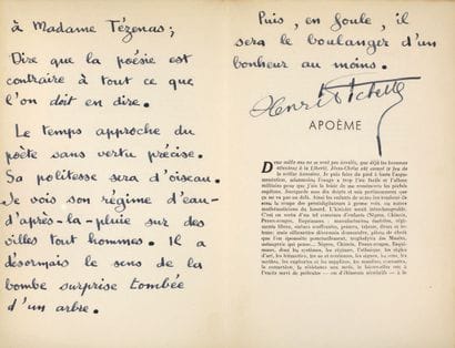 Artaud Antonin. PICHETTE Henri.
XYLOPHONIE...