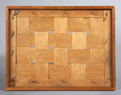 ELUARD Paul.
40 ORIGINAL DRAWINGS ON OYSTER...