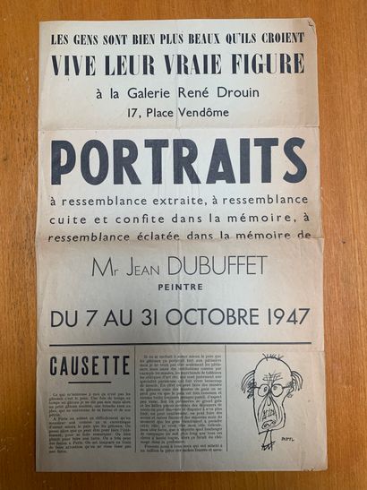 DUBUFFET Jean.
PORTRAITS People are far more...