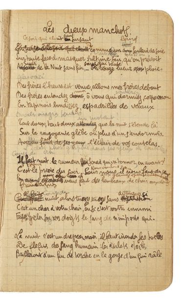 GILBERT LECOMTE Roger.
SELF-SIGNED notebook,...