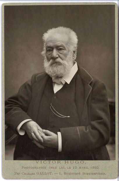 HUGO Victor.
PHOTOGRAPHIC PORTRAIT by Charles...