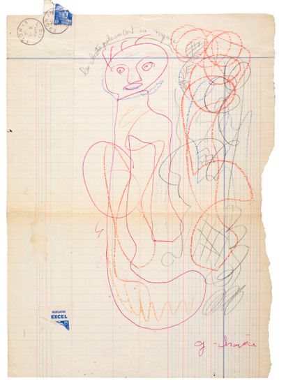 CHAISSAC Gaston.
8 LETTRES AUTOGRAPHES SIGNÉES...