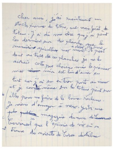 CHAISSAC Gaston.
10 LETTRES AUTOGRAPHES SIGNÉES...