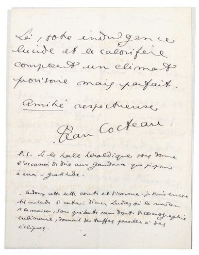COCTEAU Jean.
15 LETTRES AUTOGRAPHES SIGNÉES...
