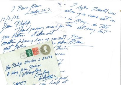BACON Francis.
AUTOGRAPH LETTER SIGNED to...