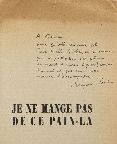 PÉRET Benjamin. ERNST Max.
JE NE MANGE PAS...