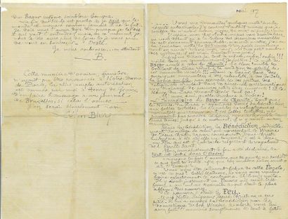 BLOY Léon
AUTOGRAPH LETTER SIGNED. May 1897....